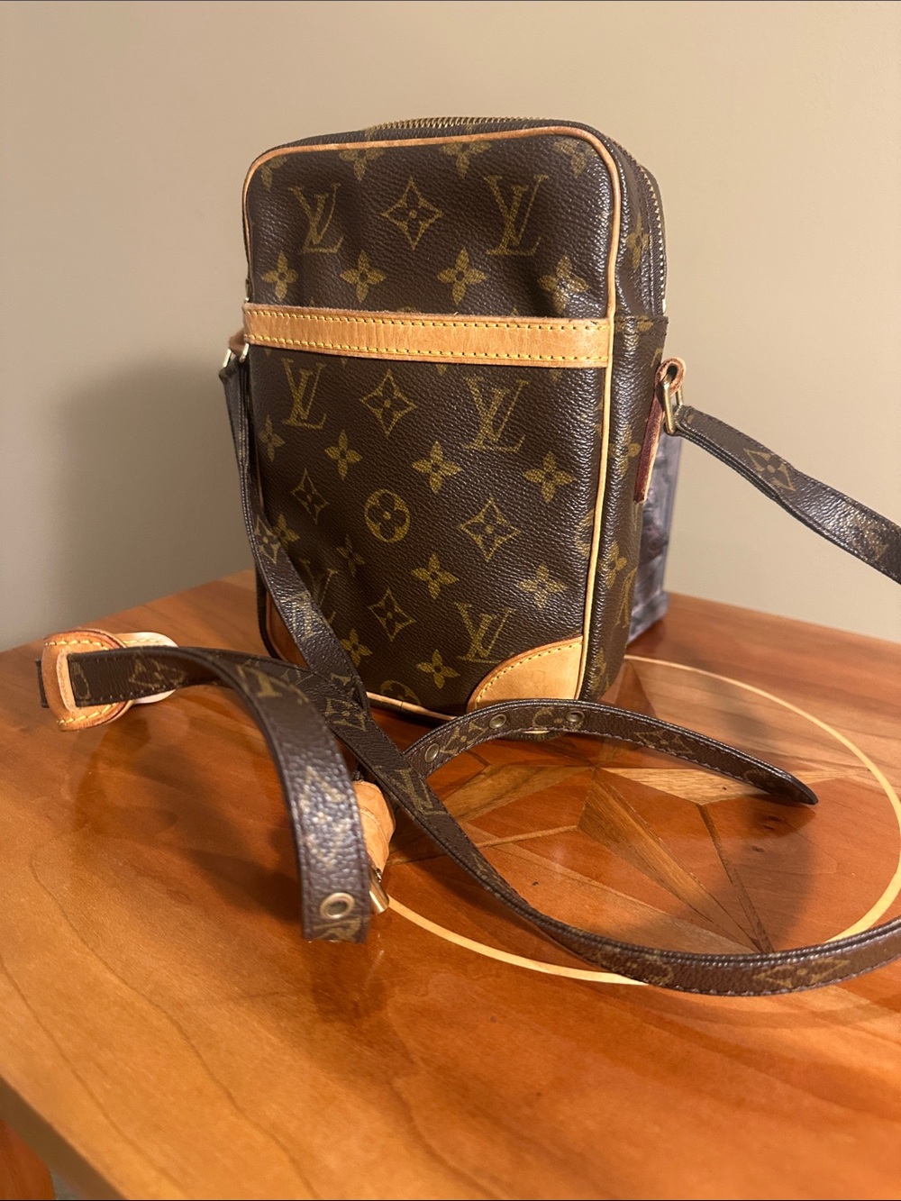 Authentic Louis Vuitton Monogram Danube GM Shoulder Bag.